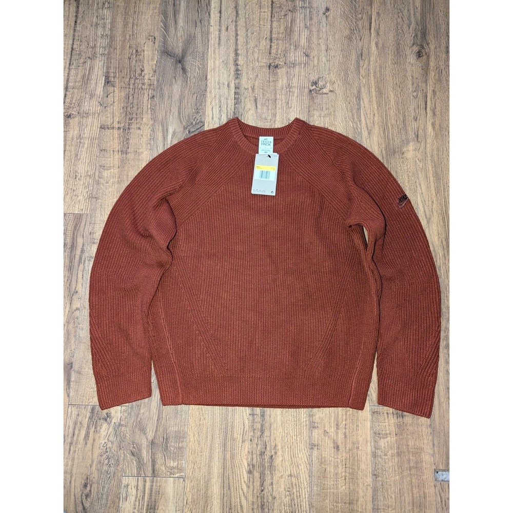 Nike Tech Knit‎ Sweater Orange Size S Style DQ4292